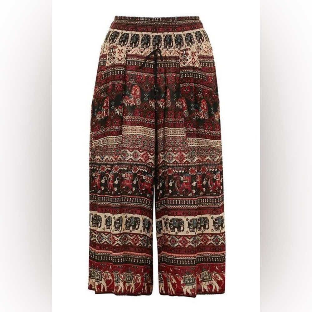 Indian Gypsy Loose Fit Pants with elephant Print